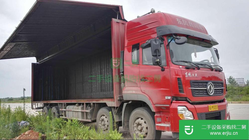 湖北出售二手東風天龍廂式貨車