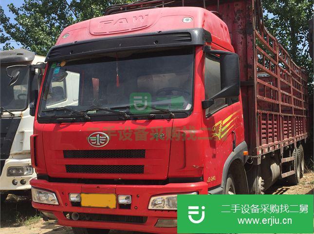 河北出售二手一汽解放高欄載貨車