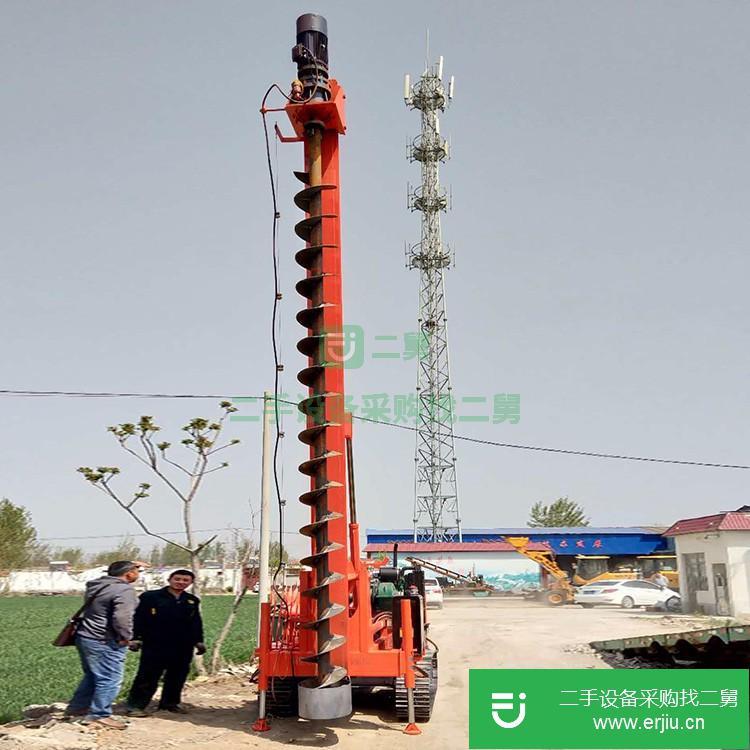 山東出售二手履帶式長螺旋打樁機