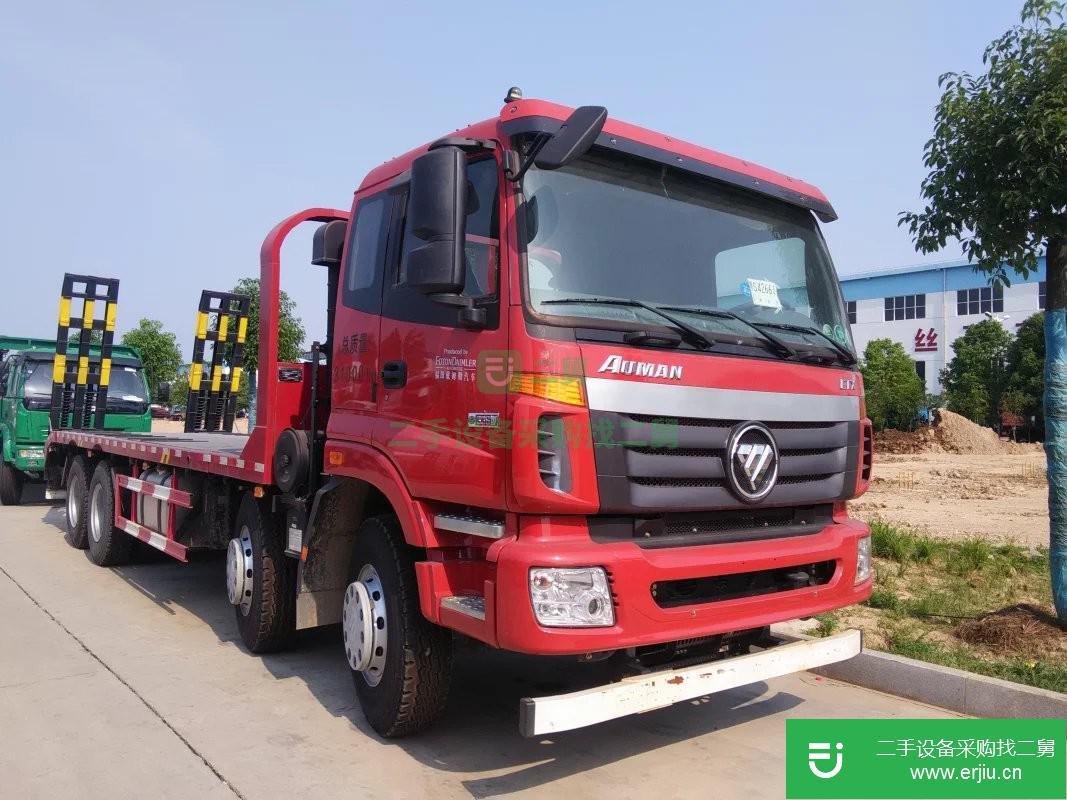 湖北出售二手重汽豪沃前四后八平板運(yùn)輸車
