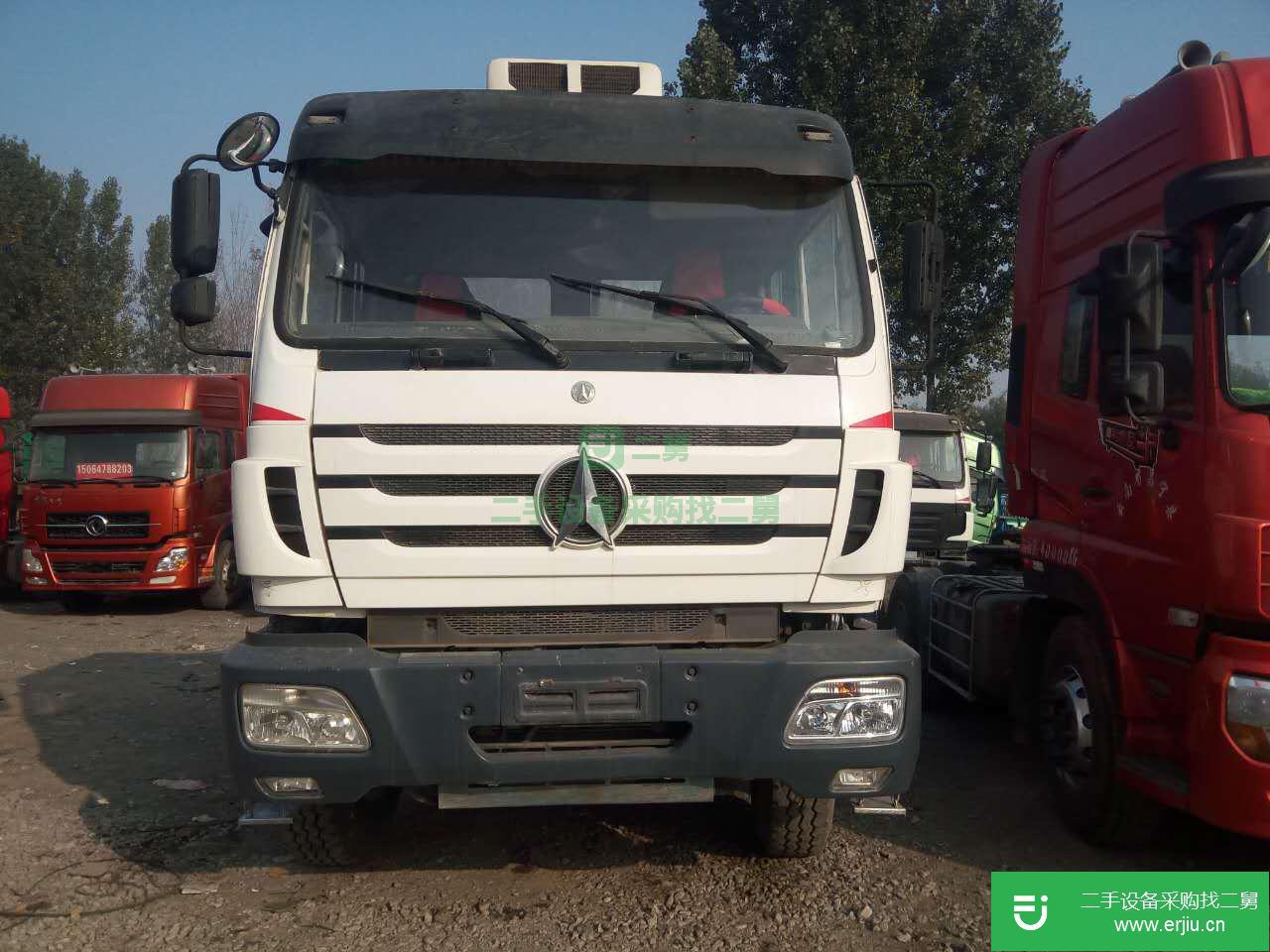 內(nèi)蒙古低價(jià)出售一臺(tái)北奔重體380馬力牽引車