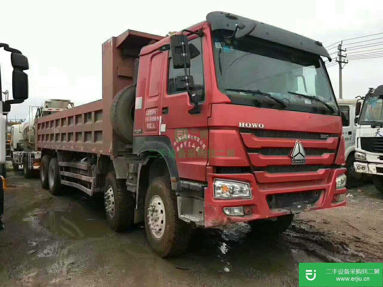 寧夏出售二手豪沃8.2米自卸車