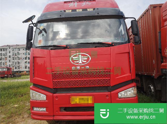 四川出售二手解放J6P前四后八廂式貨車