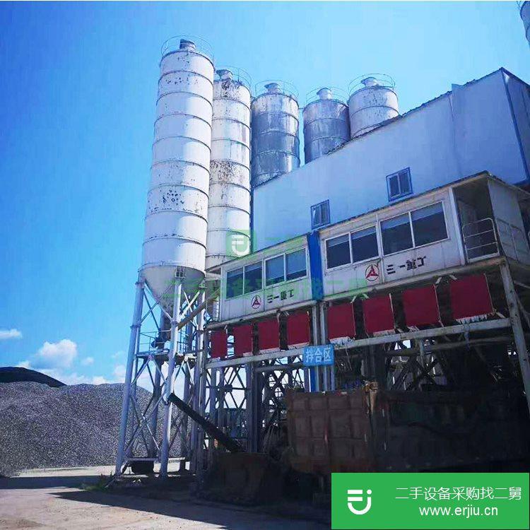河南出售二手三一120型攪拌站
