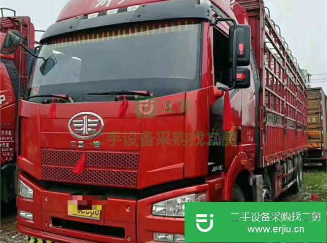 江西出售二手解放J6P倉柵載貨車