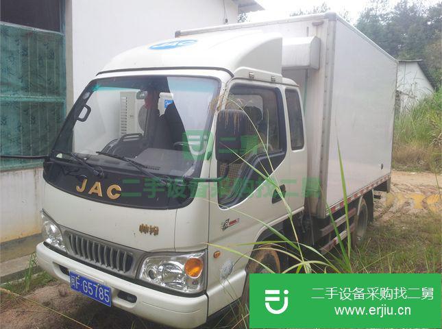 福建出售二手江淮輕卡前二后四廂式保溫車