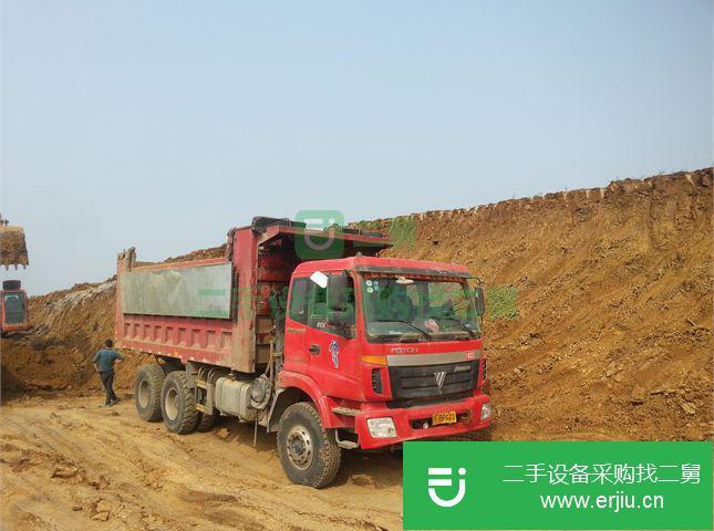 湖北出售二手福田歐曼后八輪車自卸車