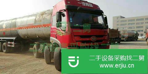 遼寧出售二手一汽解放310馬力油罐車