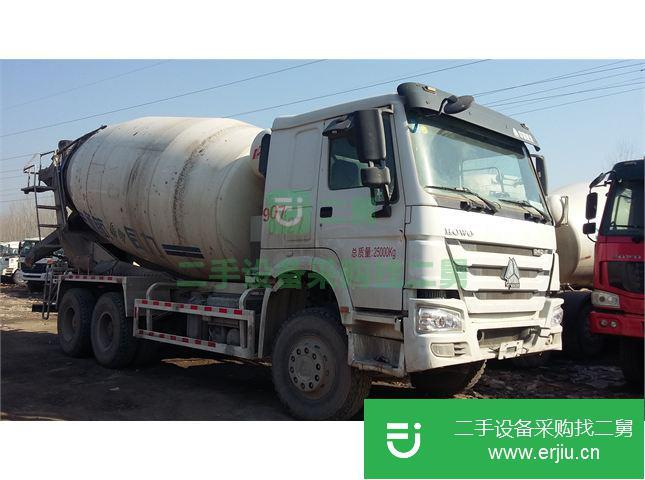 山東出售二手中國重汽豪沃前二后八攪拌車