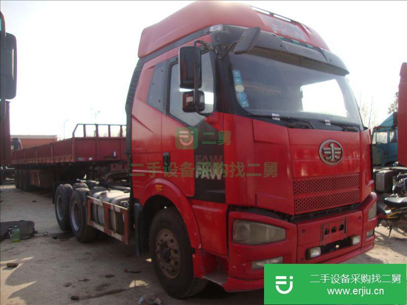 甘肅出售二手解放牽引車390馬力