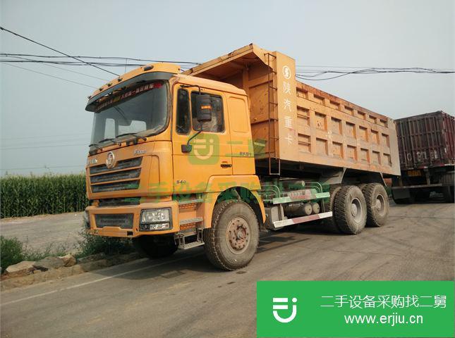 山西出售二手自卸車陜汽重卡德龍自卸車，345馬力