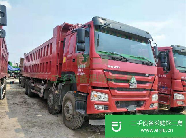 山東出售二手豪沃前四后八工程自卸車