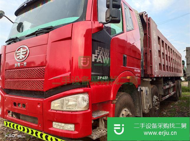 江西出售二手解放J6P后八輪自卸車
