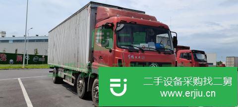 河南出售二手東風天龍前四后四廂式貨車