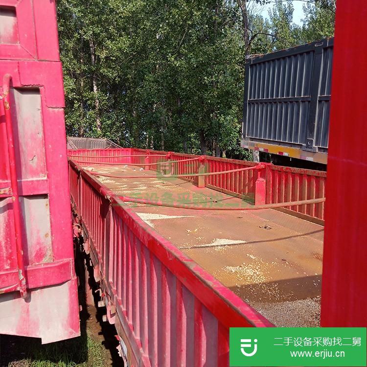 山東出售二手標車側翻半掛車