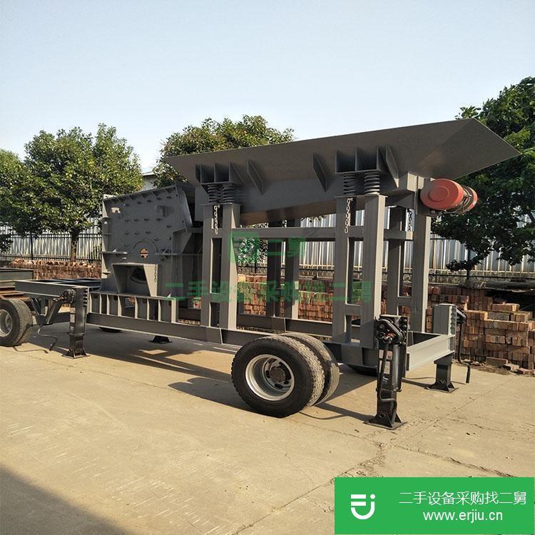 河南出售時產100噸河卵石移動制砂機