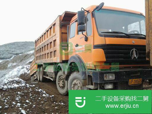 云南出售二手北奔重汽前四后八自卸車