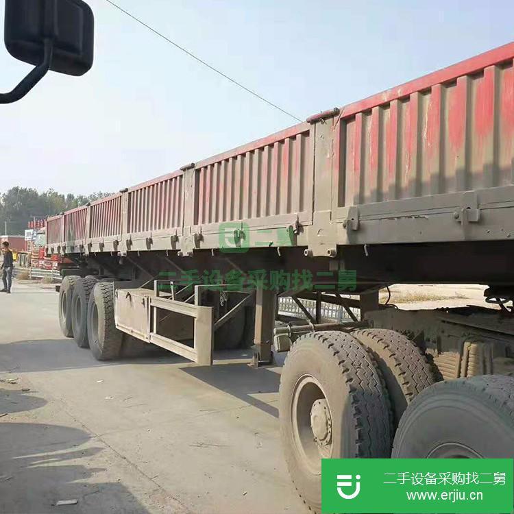 山東出售二手標車側翻半掛車