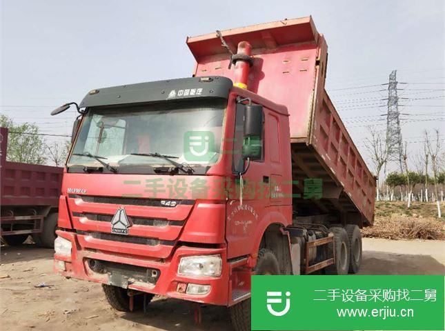 山東出售二手豪沃前四后八工程自卸車