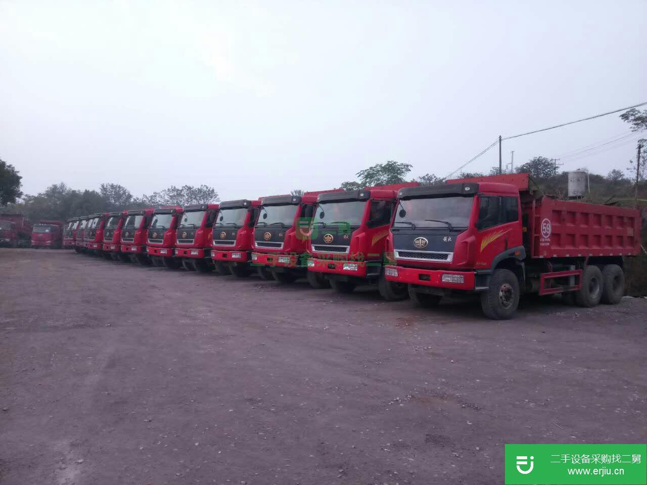 江西出售二手解放新大威后八輪自卸車