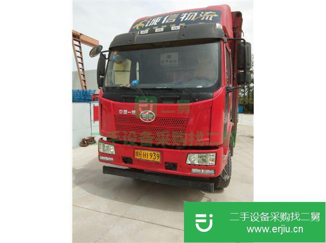 陜西出售二手一汽解放J6高欄前四后四高欄載貨車