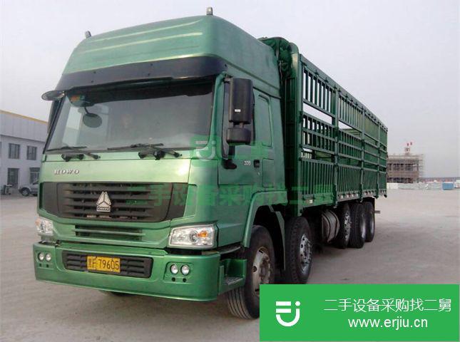 黑龍江出售二手中國重汽前四后八高欄貨車