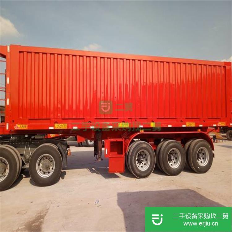山東出售二手后翻自卸半掛車