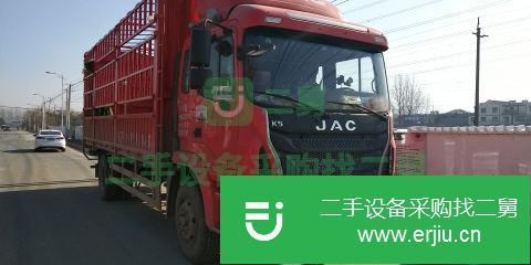 江蘇出售二手江淮格爾發180馬力倉柵式載貨車