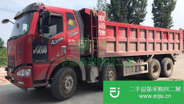 河南出售二手一汽解放J6前四后八自卸車