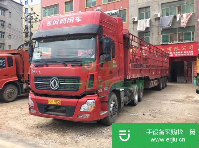 江西出售二手東風天龍倉欄半掛車