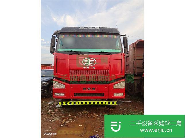 江西出售二手解放J6P后八輪自卸車