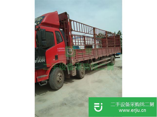 陜西出售二手一汽解放J6高欄前四后四高欄載貨車