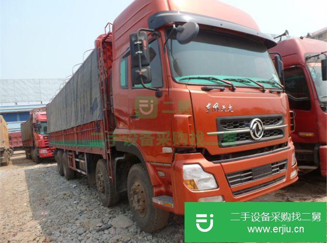 廣東出售二手東風天龍前四后八倉柵載貨車