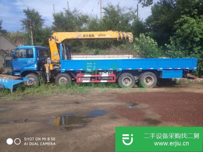 黑龍江出售二手徐工12噸前四后八隨車吊