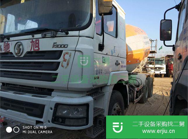山東出售二手陜汽重卡德龍攪拌車