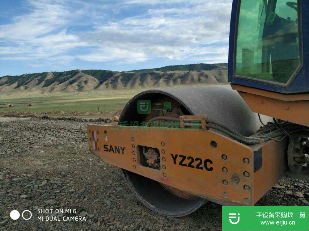 新疆出售二手三一重工YZ22C壓路機