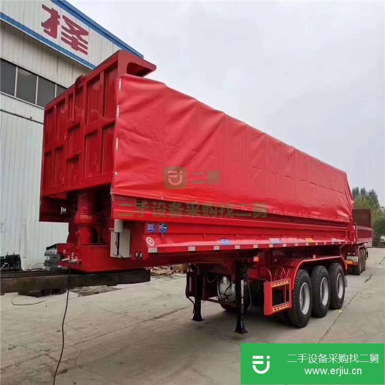 山東出售二手后翻自卸半掛車