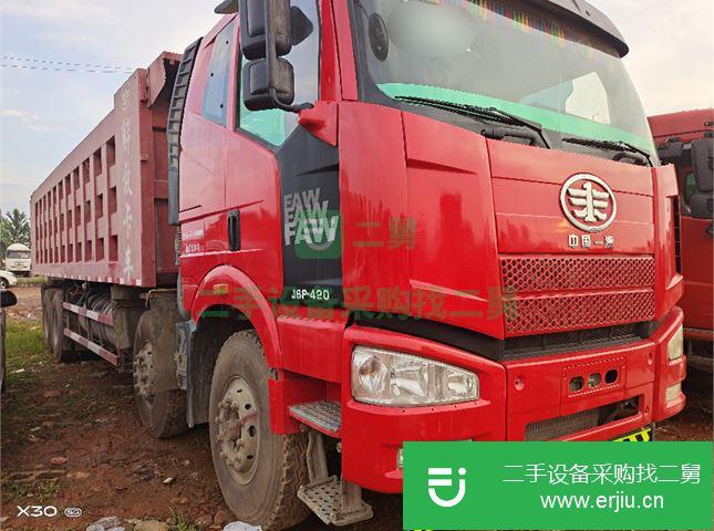 江西出售二手解放J6P后八輪自卸車