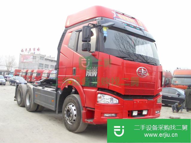 甘肅出售二手解放牽引車390馬力