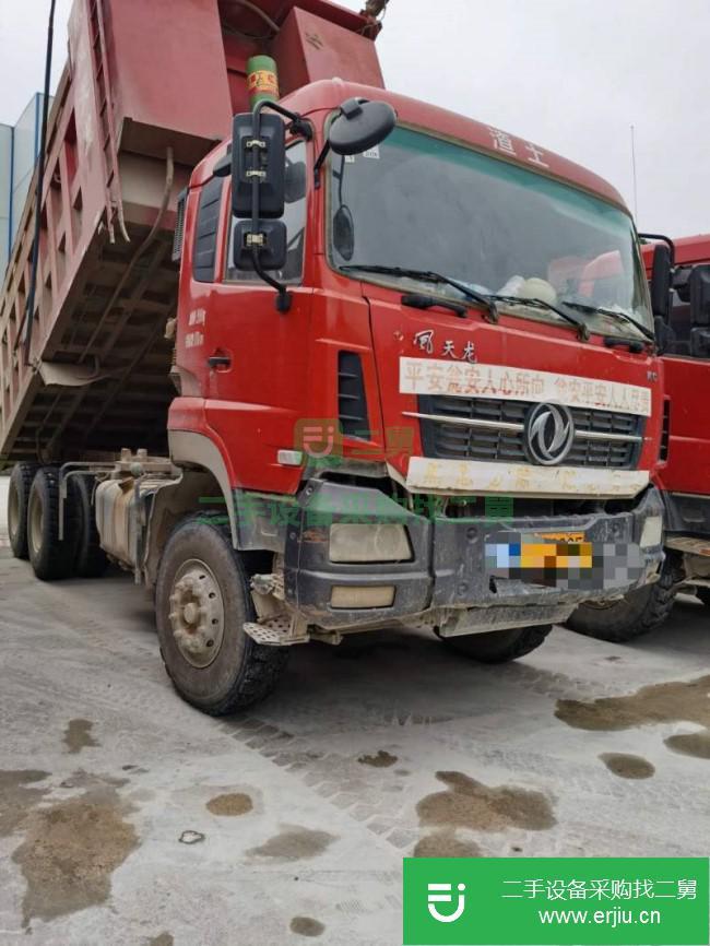 湖北出售二手東風天龍后八輪自卸車