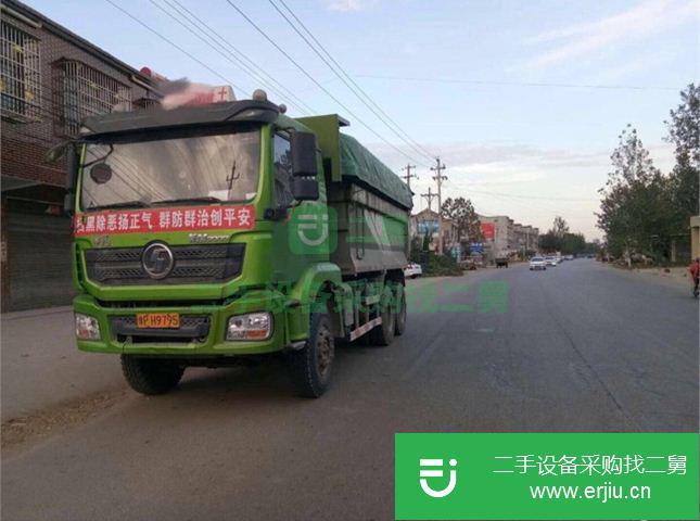河南出售二手陜汽重卡德龍M3000自卸車   350馬力
