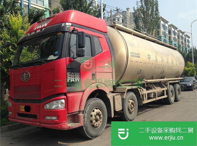 黑龍江出售二手一汽解放J6水泥罐車