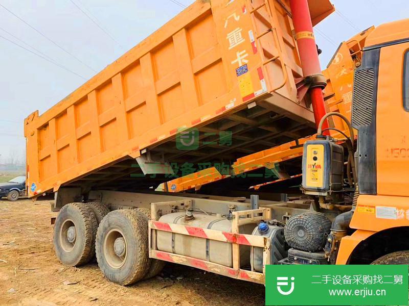 青海出售二手國五排放陜汽德龍M3000后八輪自卸車