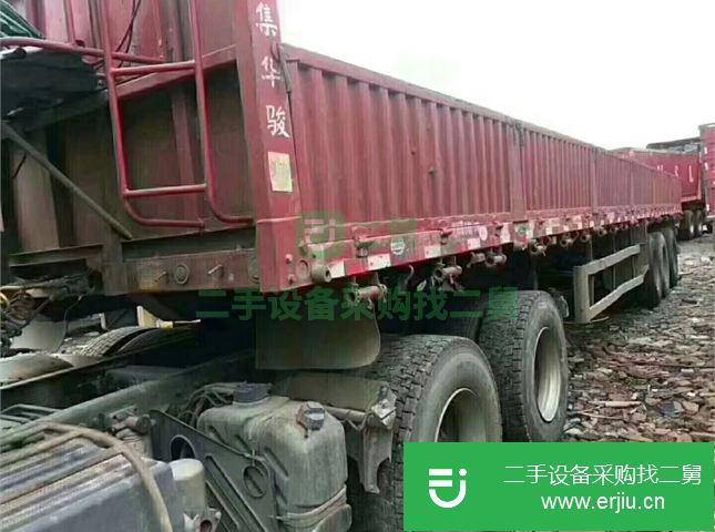 江西出售二手解放低平板半掛車(chē)