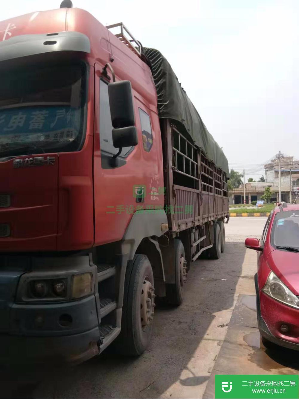 廣東出售二手霸龍重卡前四后八高欄貨車