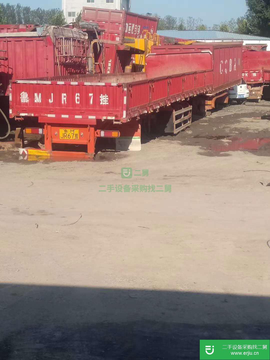 山東出售二手側翻掛車
