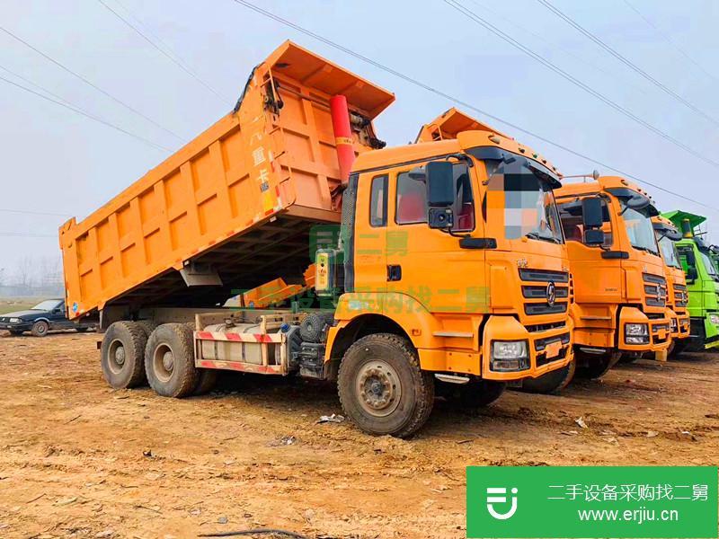青海出售二手國五排放陜汽德龍M3000后八輪自卸車