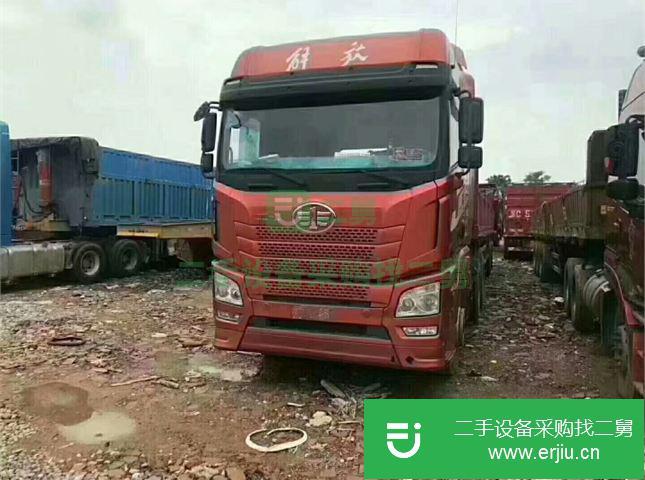 江西出售二手解放低平板半掛車(chē)