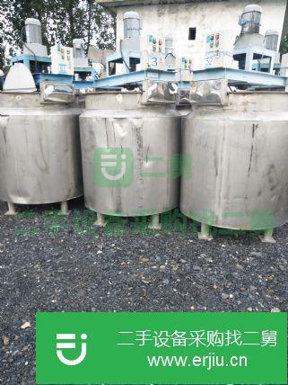 山東出售二手6立方不銹鋼攪拌罐