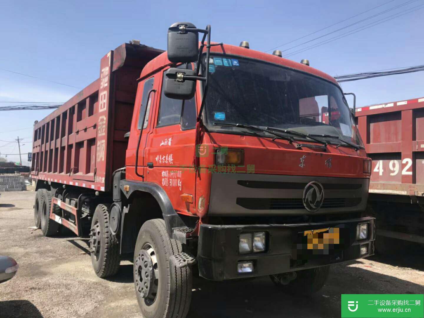 陜西出售二手馳田牌前四后八自卸車